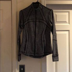 Lululemon Heathered Gray Zipped Devine Jacket